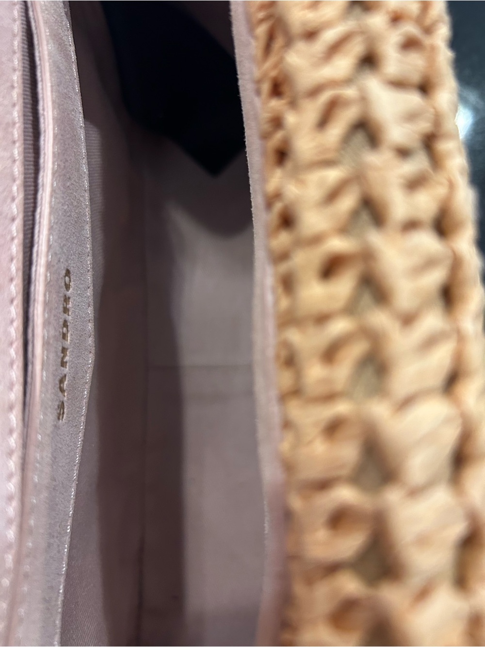 Sandro raffia satchel - Picture 4 of 5